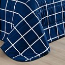 Ver imagem 5 de Cobre Leito King Square Micropercal 200 fios 3pç - Azul