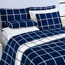 Ver imagem 2 de Cobre Leito King Square Micropercal 200 fios 3pç - Azul