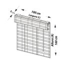 Ver imagem 6 de Persiana Bambu Romana Block Natural 100 (l) X 160 (a) Cm Cortina Madeira C/ Bandô 1,00 X 1,60
