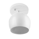 Ver imagem 2 de Lustre Plafon Bola 15 cm Redonda Branco com Branco