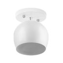 Ver imagem 1 de Lustre Plafon Bola 15 cm Redonda Branco com Branco