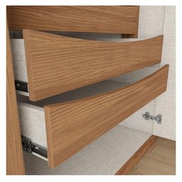 Guarda Roupa Casal Ambiente Leblon 6 Portas Off White Nature - Henn - 4