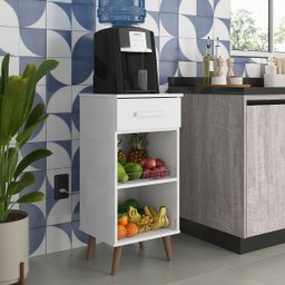 Balcão com Fruteira Gaveta Base para Bebedouro Fenix Pr:branco - 3