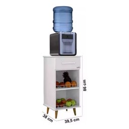 Balcão com Fruteira Gaveta Base para Bebedouro Fenix Pr:branco - 9