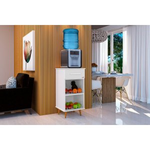 Balcão com Fruteira Gaveta Base para Bebedouro Fenix Pr:branco
