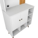 Ver imagem 3 de Cantinho do Café Retrô com Pés Palito Cor Branco / Cinamomo Pt