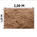 Ver imagem 4 de Tapete Sala Quarto Felpudo Shaggy 140x200 Bege Casa Dona