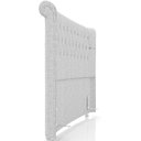 Ver imagem 7 de Cabeceira Cama Box King 195cm Estofada Meora P05 Linho Cinza Claro