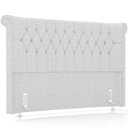 Ver imagem 6 de Cabeceira Cama Box King 195cm Estofada Meora P05 Linho Cinza Claro