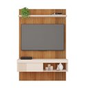 Ver imagem 2 de Painel Pequeno para TV até 45 Polegadas 119cm Freijó Off White Jade Caemmum