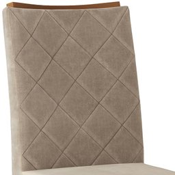 Conjunto 2 Cadeiras De Jantar 20147 Tronco Ripado Veludo Caqui DJ Moveis - 5