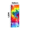 Tapete para Rolo de Treino de Bicicleta e Funcional Tie Dye 66x185cm Casa Dona - 3