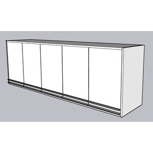 Armário Aéreo Multiuso 1,80m Donatello Branco 100% Mdf 15mm Rino Móveis