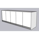 Ver imagem 1 de Armário Aéreo Multiuso 1,80m Donatello Branco 100% Mdf 15mm Rino Móveis