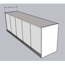 Ver imagem 3 de Armário Aéreo Multiuso 1,80m Donatello Branco 100% Mdf 15mm Rino Móveis