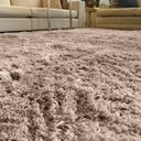 Ver imagem 2 de Tapete para Sala Peludo Fofinho 1,00Mx1,50M Bege Casa Dona