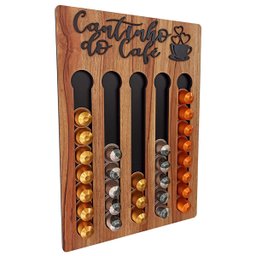 Porta Cápsulas Nespresso Cor Nogueira - Cantinho do Café - 3