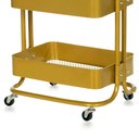 Ver imagem 3 de Carrinho Organizador Multiuso Anm6077 Anima Office 3 Cestos Fixos em Aço Gold