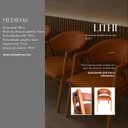 Ver imagem 4 de Conjunto Mesa de Jantar 90cm Redonda com 4 Cadeiras Estofadas para Apartamento e Cozinha