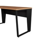 Ver imagem 5 de Mesa em L Escritório 210cm X 210cm Pés Metal F5 Office Cor:nogal com Preto