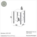 Ver imagem 2 de Mesa Lateral Auxiliar Industrial 100% MDF