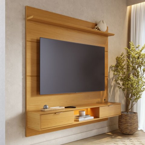 Painel para TV Home Suspenso Bali 1.6 Naturale – Colibri