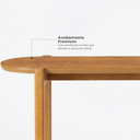 Ver imagem 4 de Aparador de Sala de Estar com 2 Prateleiras Madeira Maciça 135cm Cinamomo Lotus