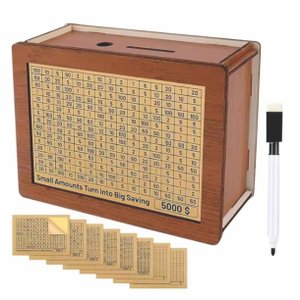 Cofrinho Cofre Guardar Dinheiro Woodbox Japones Poupança Nat