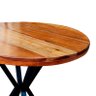 Mesa Bistrô Baixa Madeira Maciça Redonda 70cm Movelaria Leal Mesa Madeira Maciça, Mesa para Bar, Mes - 3