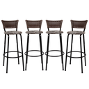 Ver imagem 1 de Kit 4 Banquetas para Cozinha Banco Alto Junco Argila Balcão Ilha Bancada Bares Piscina Área Gourmet
