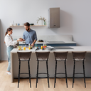 Ver imagem 6 de Kit 4 Banquetas para Cozinha Banco Alto Junco Argila Balcão Ilha Bancada Bares Piscina Área Gourmet