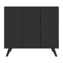 Ver imagem 5 de Armário Lavanderia Retrô com 3 Portas 90 cm Multimóveis MP5033 Preto