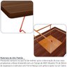 Mesa de Centro Amsterdã Retangular em Aço e MDF Clean - Cobre e Villandry - 3