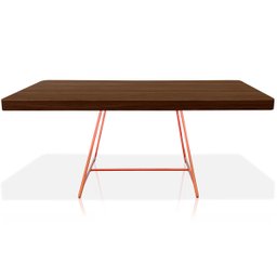 Mesa de Centro Amsterdã Retangular em Aço e MDF Clean - Cobre e Villandry - 4