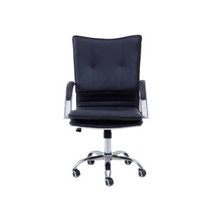 Cadeira de Escritório com Base Cromada Prizi Garden - Preta