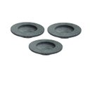Ver imagem 1 de Kit 3 Pratos Risoto Massa Chapéu Invertido Pedra Sabão 22Cm