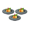 Ver imagem 3 de Kit 3 Pratos Risoto Massa Chapéu Invertido Pedra Sabão 22Cm