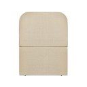 Ver imagem 1 de Cabeceira Estofada Solteiro Alana 90cm Linho Bege