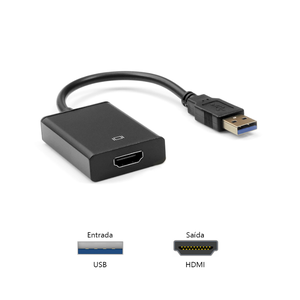 Adaptador Usb 3.0 Macho para Hdmi Fêmea