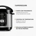 Ver imagem 4 de Panela de Pressão Elétrica Mondial Pratic Cook 3l 10 Funções 700w Preto 220v - Pe-47-3l-i