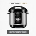 Ver imagem 2 de Panela de Pressão Elétrica Mondial Pratic Cook 3l 10 Funções 700w Preto 220v - Pe-47-3l-i