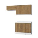 Ver imagem 2 de Armário de Cozinha Compacta 100% Mdf 200cm Branco/nogueira Celeste Kappesberg