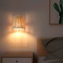 Ver imagem 7 de 3 Arandela Foco Móvel Fibra Natural Rattan Quarto Nat94