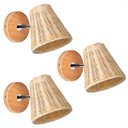 Ver imagem 1 de 3 Arandela Foco Móvel Fibra Natural Rattan Quarto Nat94