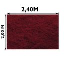 Ver imagem 4 de Tapete Sala Quarto e Escritório Felpudo Shaggy Altura Pelo 40Mm 2,0 x 2,4 M Vermelho Casa Dona