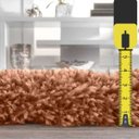 Ver imagem 3 de Tapete Sala Quarto e Escritório Felpudo Shaggy Altura Pelo 40Mm 2,0 x 2,4 M Caramelo Casa Dona