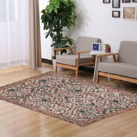 Tapete Persa Sala Quarto ou Escritório Estilo Rústico Antiderrapante 1,4 x 2,0 M Casa Dona