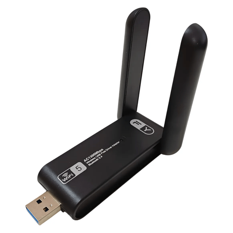 Adaptador Usb Wireless Dual Band Wifi 5 1300mbps Fy-1076 Fy