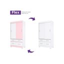 Ver imagem 2 de Guarda Roupa Solteiro 2 Portas de Correr e 4 Gavetas C/ Pés Briz Be25 Branco - Henn