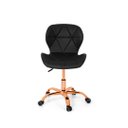 Ver imagem 4 de Cadeira Office Eiffel Slim Base Giratória Preta - Red Gold